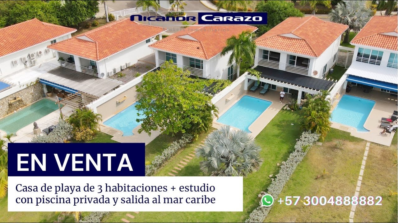 🚩 Casa de playa en VENTA con piscina y salida al mar cerca de #Cartagena | Arroyo de piedra