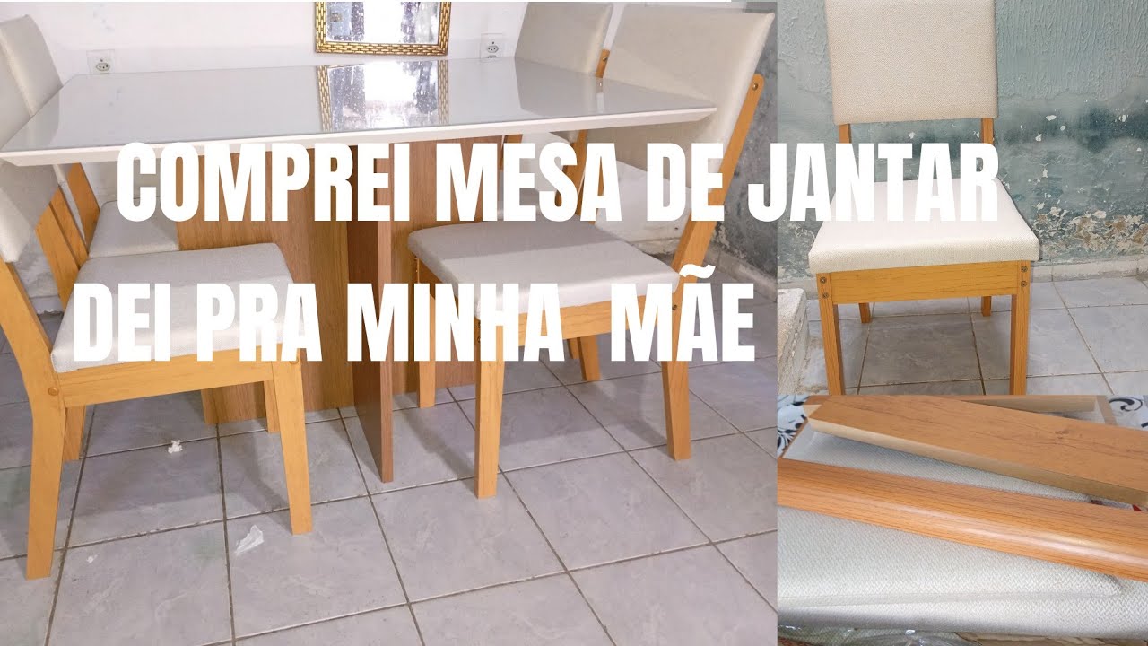 COMPREI UMA MESA DE JANTAR, DEI PRA MINHA MÃE ELA AMOU ❤️❤️❤️