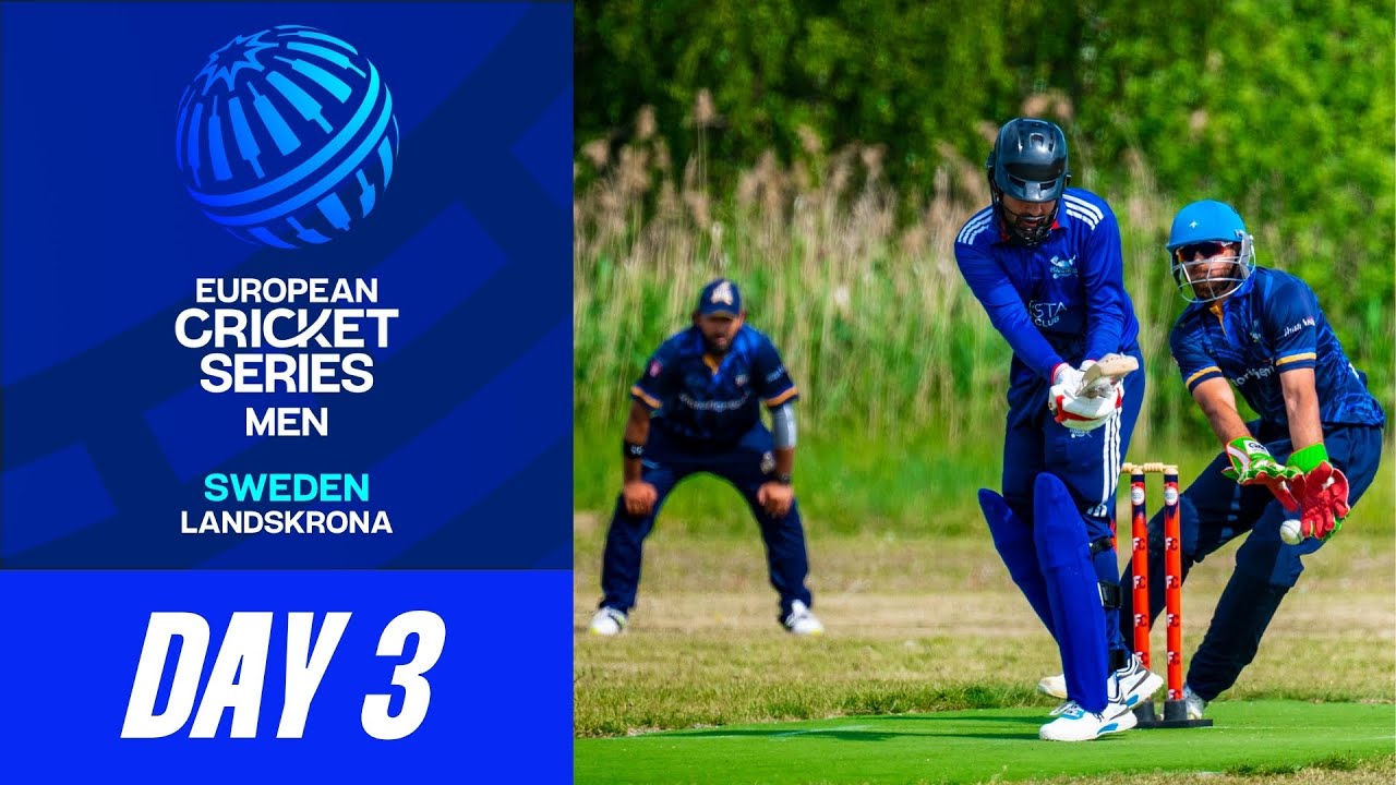 🔴 ECS Sweden, Landskrona, 2025 | Day 3 | 14 May 2025 | T10 Live Cricket | European Cricket