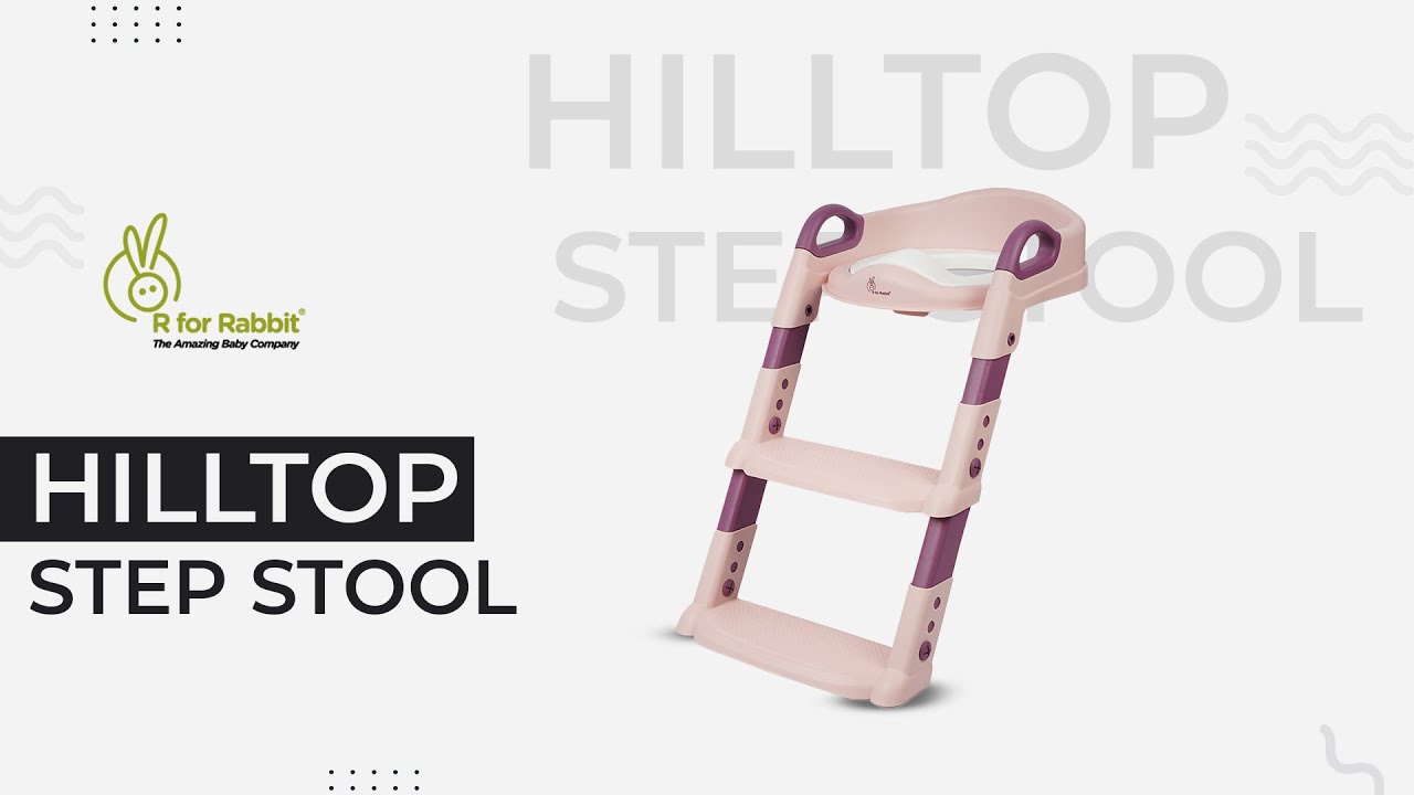 R FOR RABBIT HILLTOP LADDER POTTY STEP STOOL FOR BABY'S INSTALLATION VIDEO