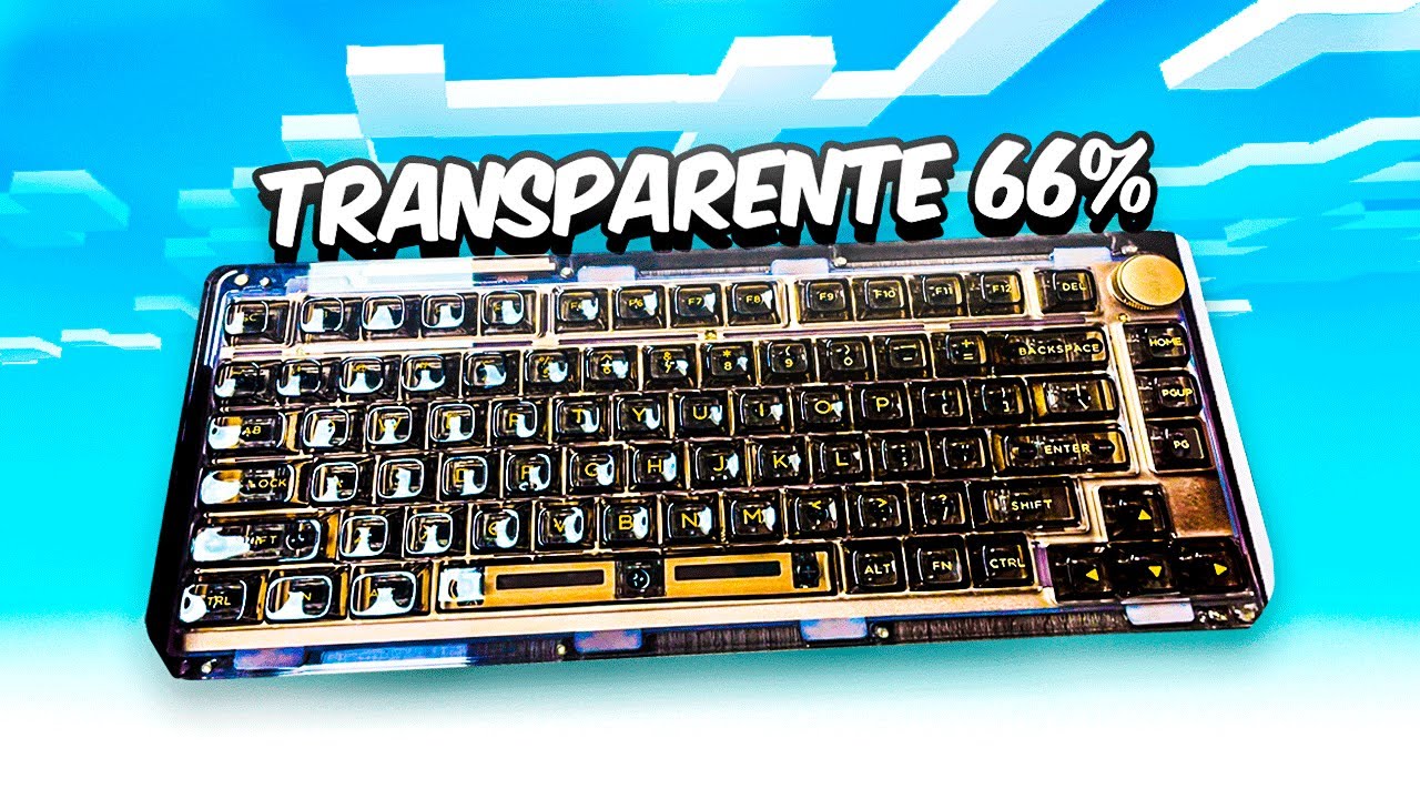 el TECLADO mas PEQUEÑO y TRANSPARENTE del GAMING!!