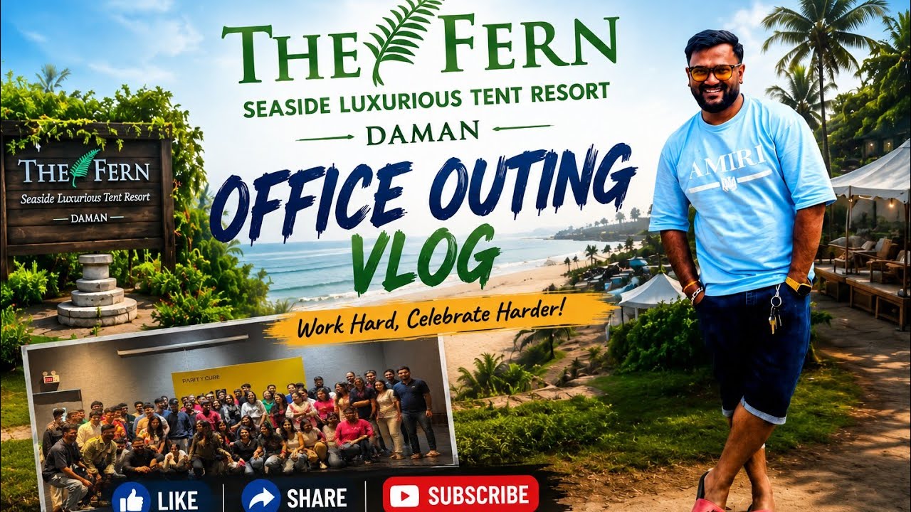 The Fern seaside luxurious tent ⛺ resort ⛵ From Daman #office #officetrip #motidamanfort #daman 