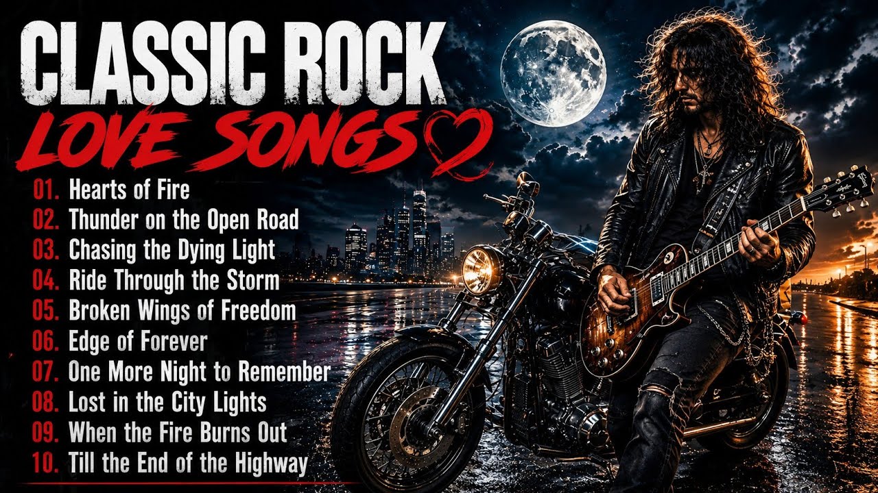 Classic Rock Love Songs | Hearts of Fire | Powerful Rock Ballads Collection ❤🎸