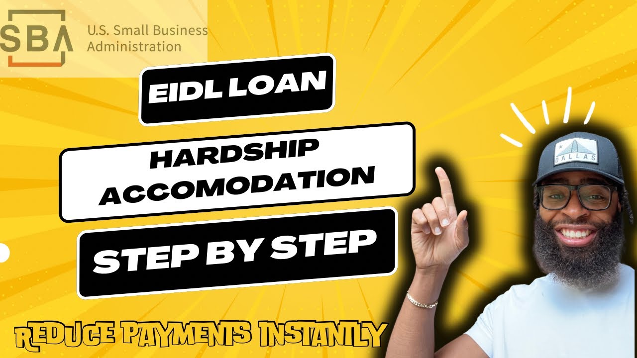SBA EIDL LOAN - Hardship accommodation tutorial! Only pay 10%