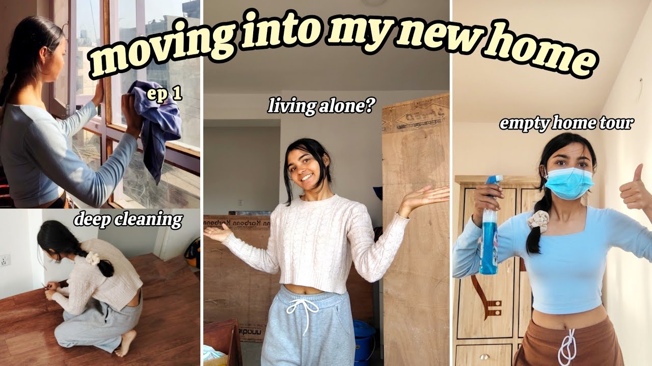 MOVING OUT at 21 🥹 EMPTY HOUSE TOUR!🏡 AM I LIVING ALONE ?? 😲 NEW BEGINNING STARTS..✨