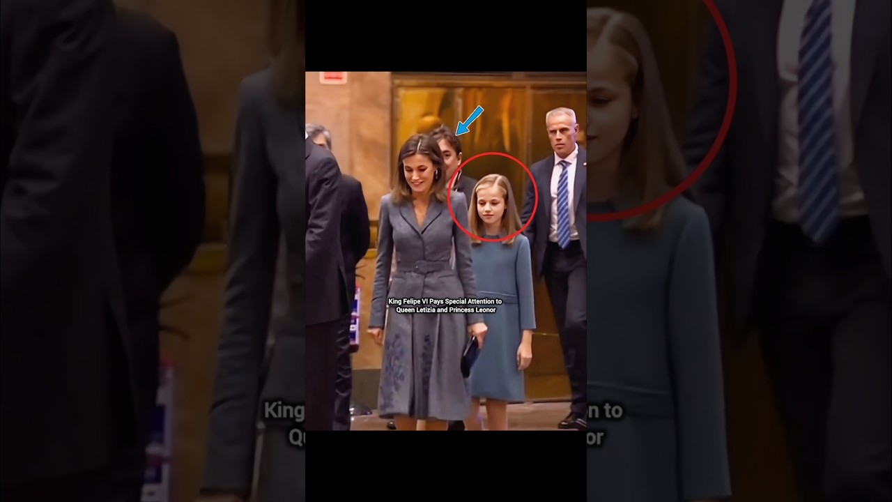 King Felipe VI Pays Special Attention to Queen Letizia and Princess Leonor