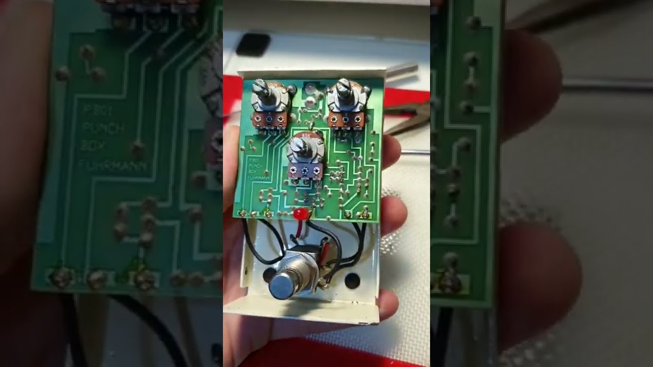 Manutenção de um pedal de guitarra