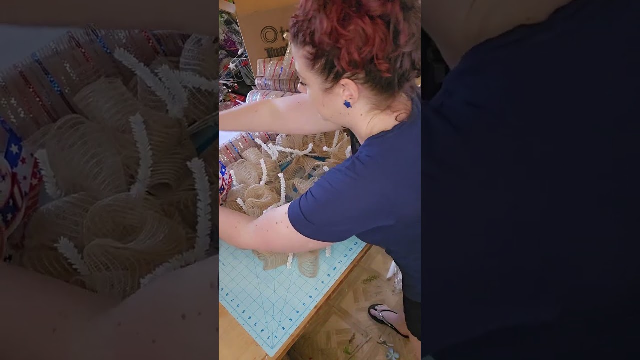 How to make a Patriotic show stopper wreath using supplies from TMI Gifts!!