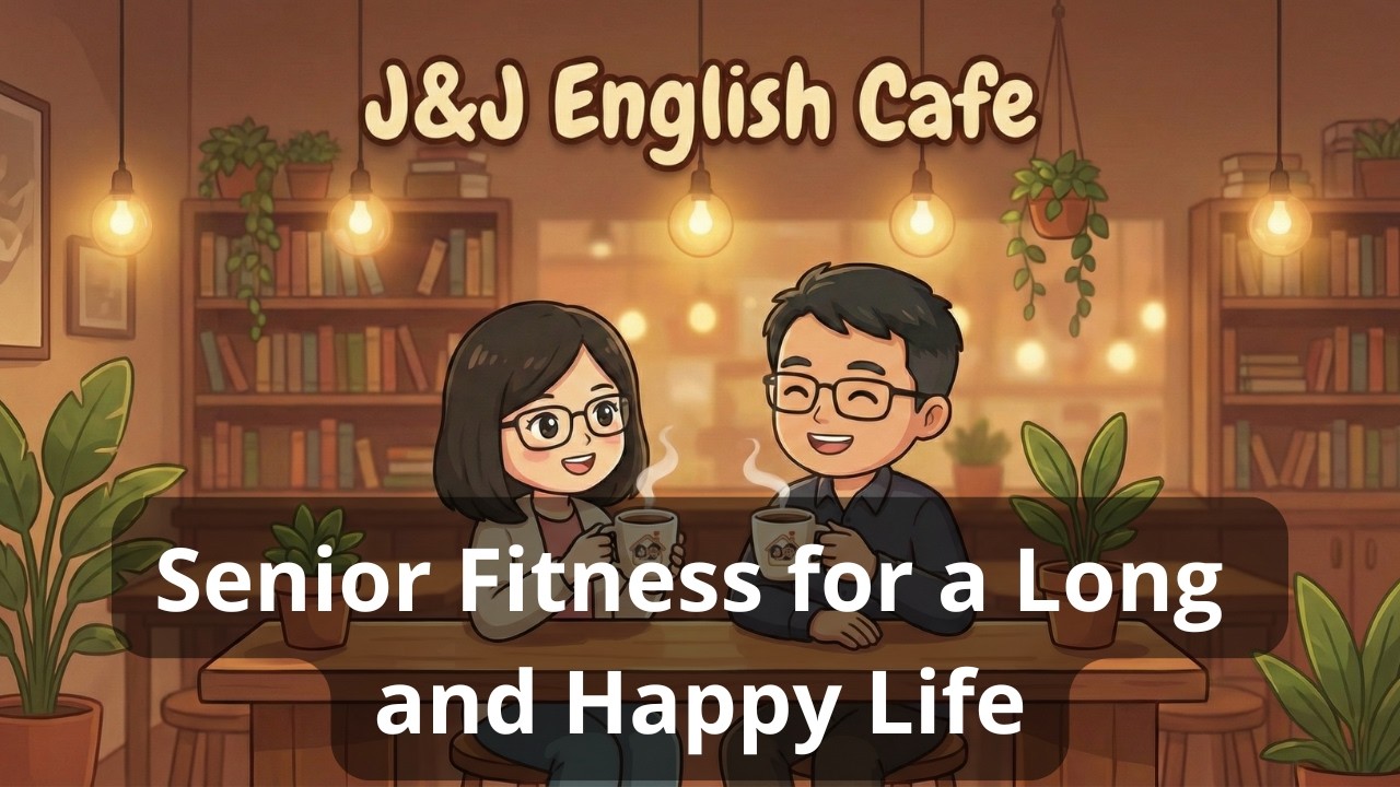 【J&J English Cafe】Ep.42: Senior Fitness for a Long and Happy Life