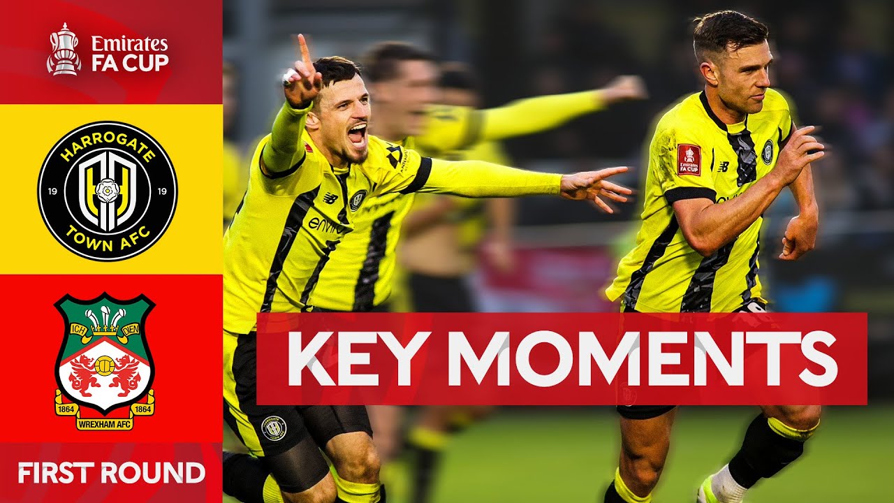Harrogate Town AFC v Wrexham AFC | Key Moments | First Round | Emirates FA Cup 2024-25