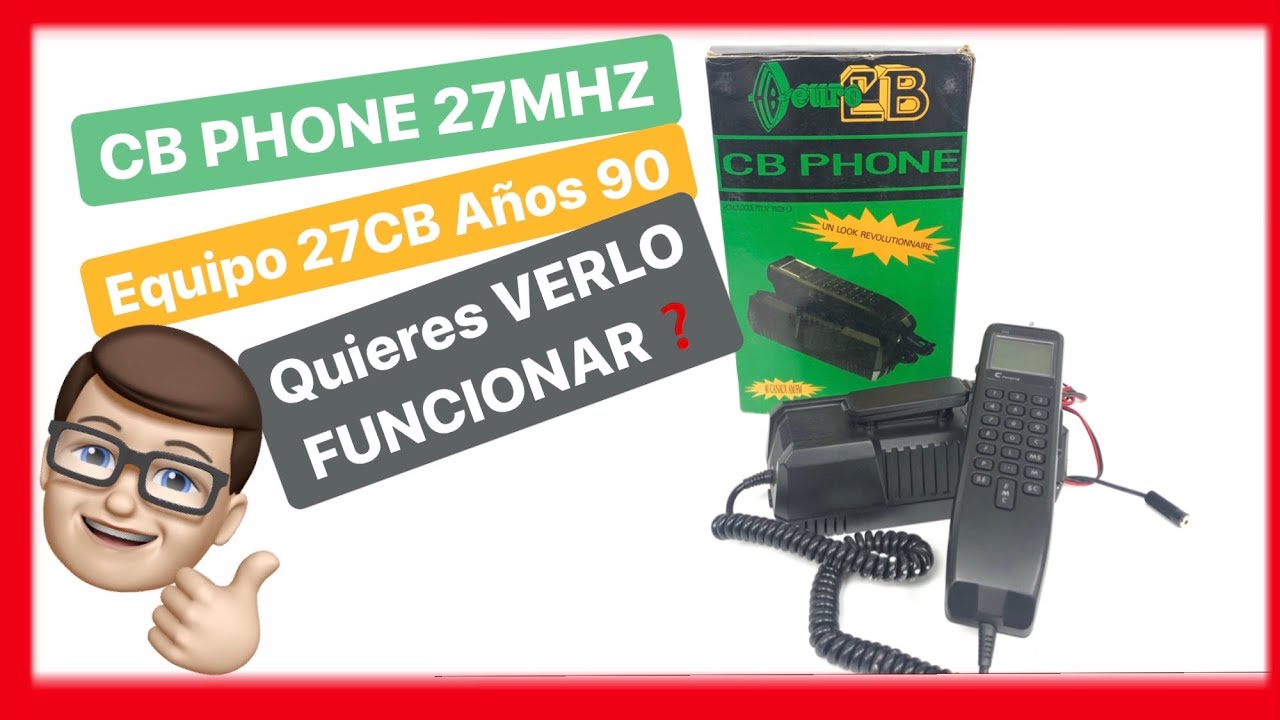 Euro cb radio Cb Phone 40 Am and fm with skip from Spain, emisora radioaficionado cb27 de coleccion