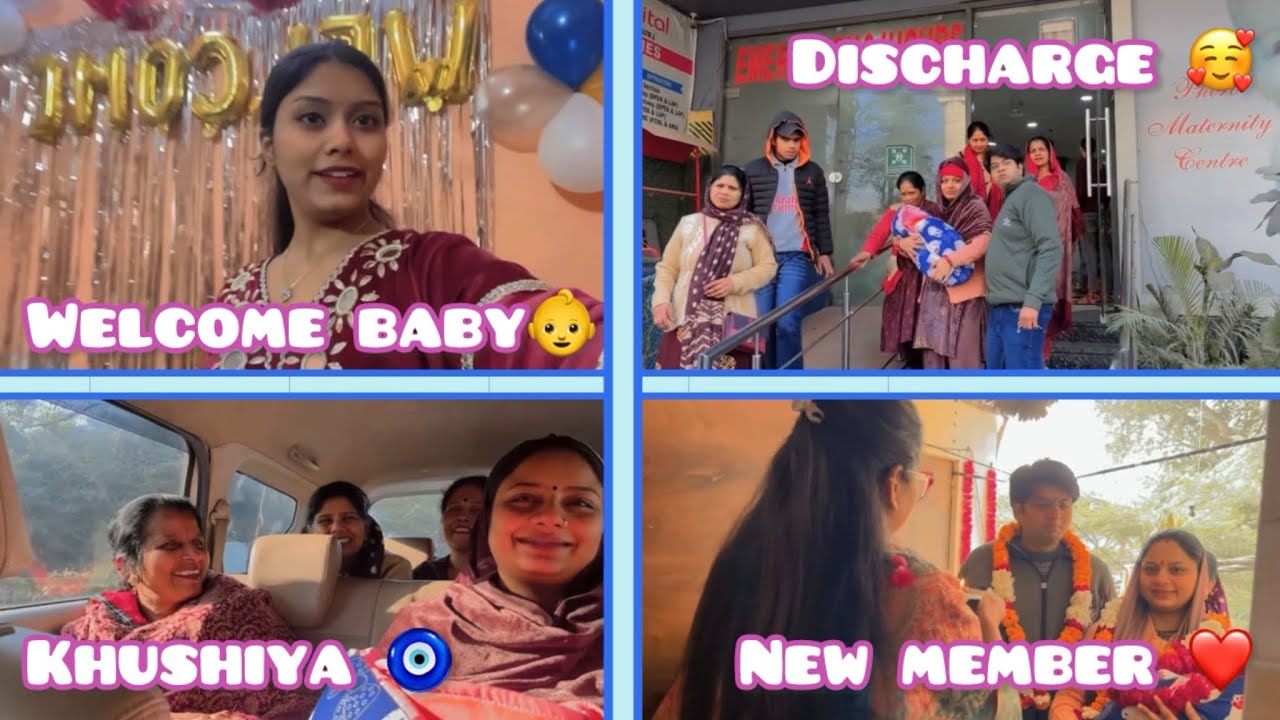 Baby ka Welcome kiya😍Part-1 Didi ko Hospital sa Discharge mile gye🥰|| Hamare Ghar Mai Khushiya aye🧿
