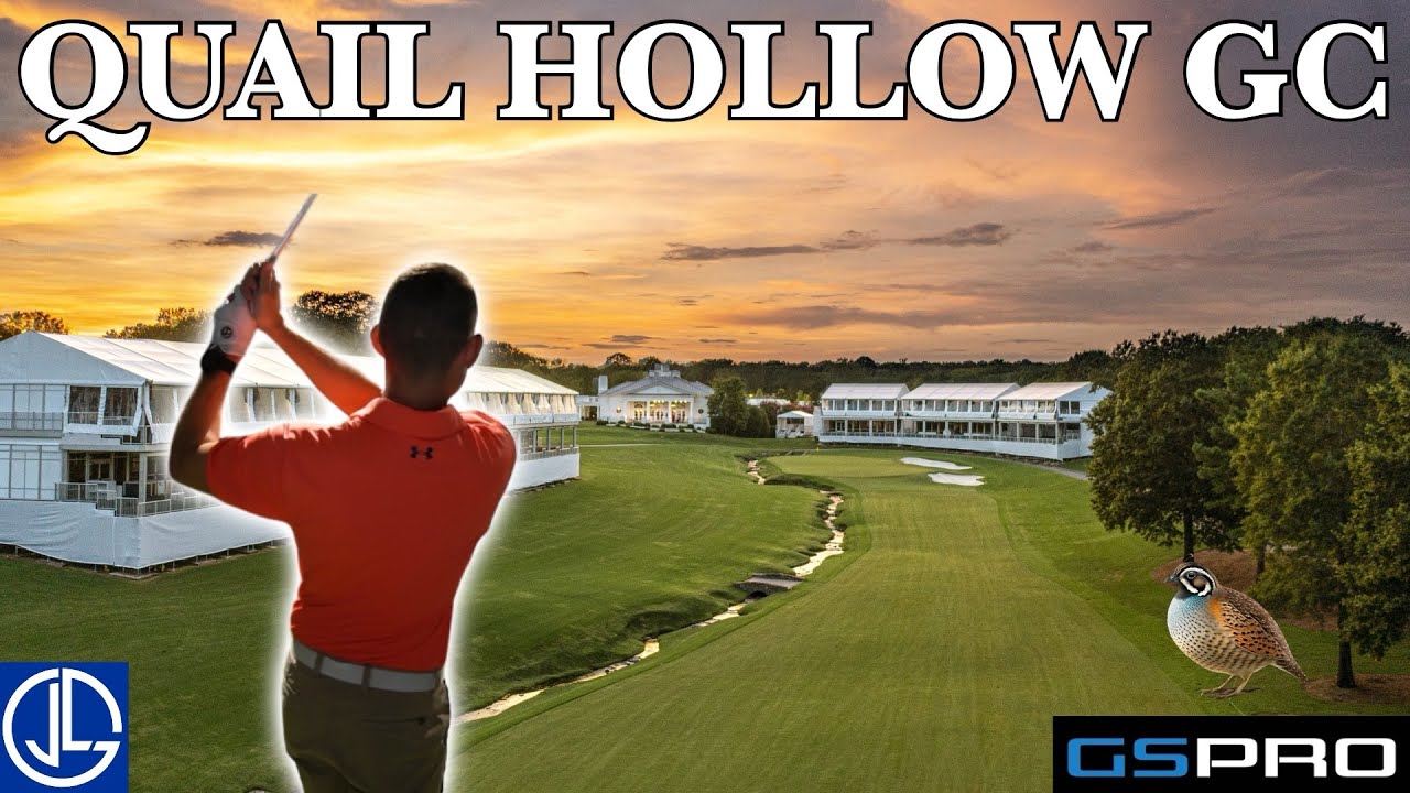 Checking out Quail Hollow on GS Pro! This course does not disappoint.