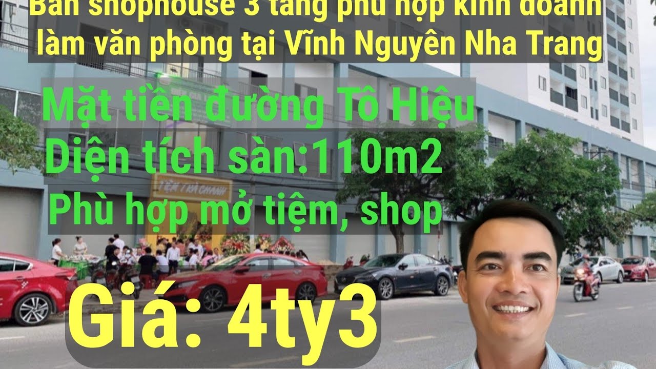B&aacute;n shophouse 3 tầng đường T&ocirc; Hiệu- Nha Trang| ph&ugrave; hợp kinh doanh v&agrave; l&agrave;m văn ph&ograve;ng| 0339091893