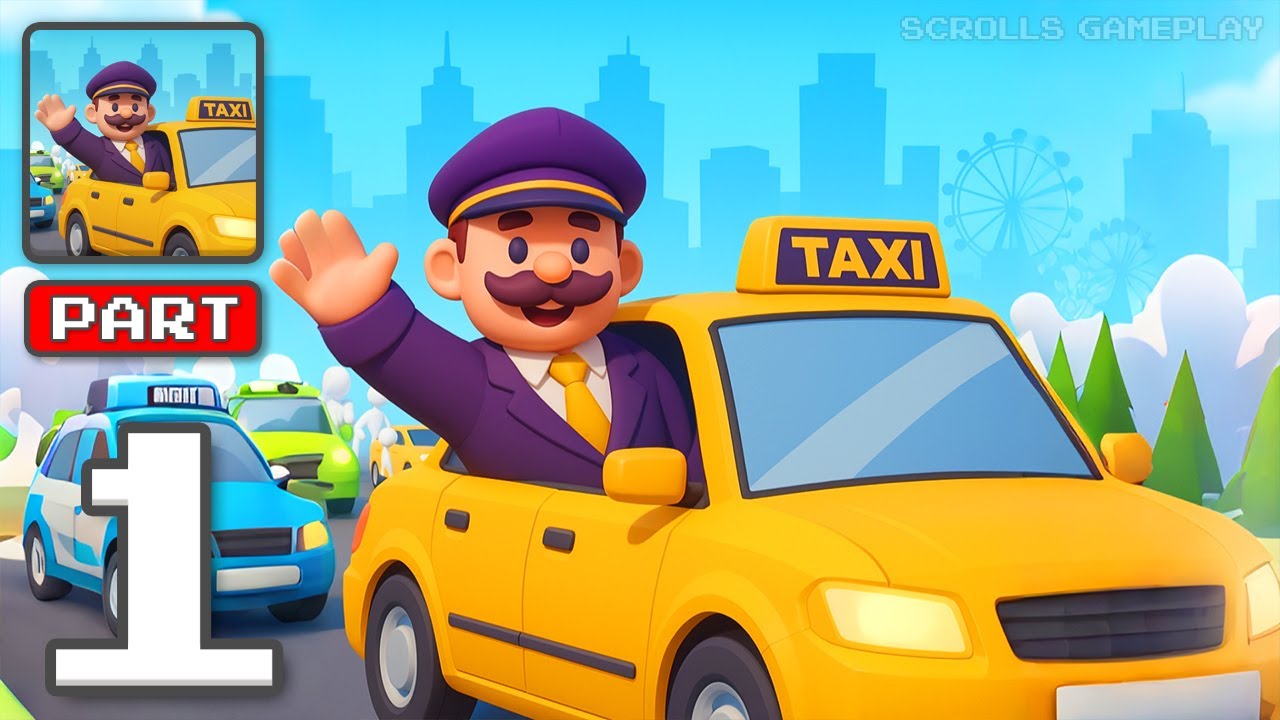 Taxi Manager - Gameplay Walkthrough Part 1 - Downtown Taxi Empire (iOS, Android)