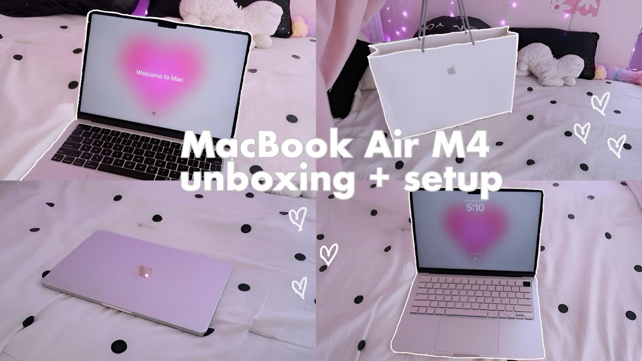macbook air m4 unboxing and setup
