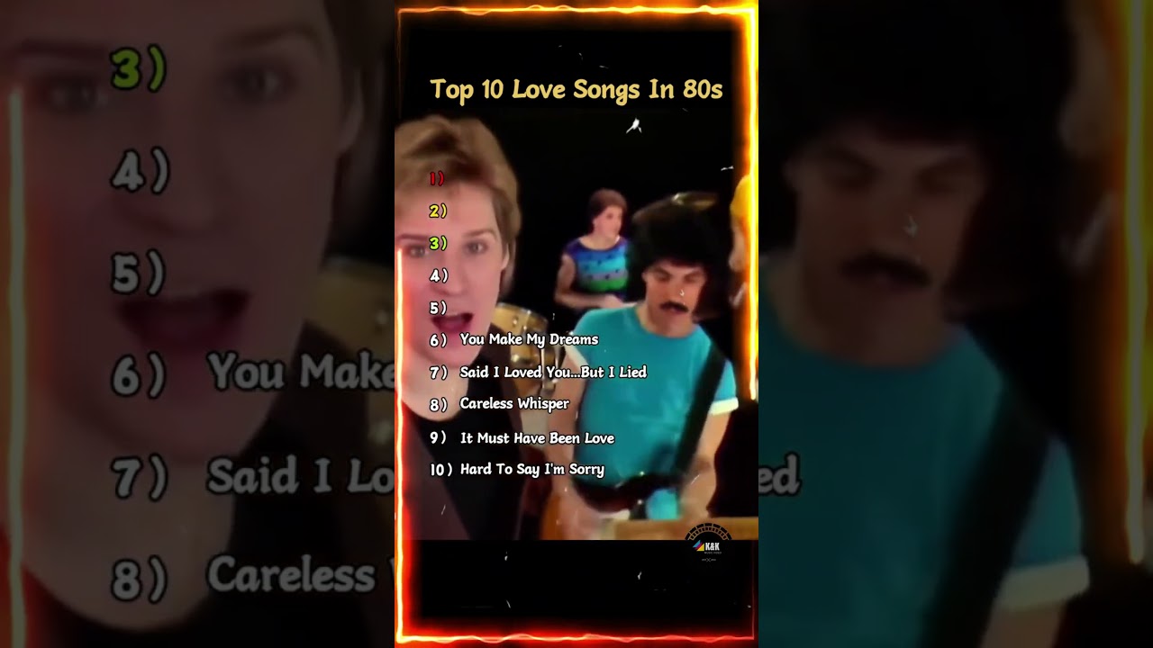 Top 10 Love Songs of the 80s ❤️🎶