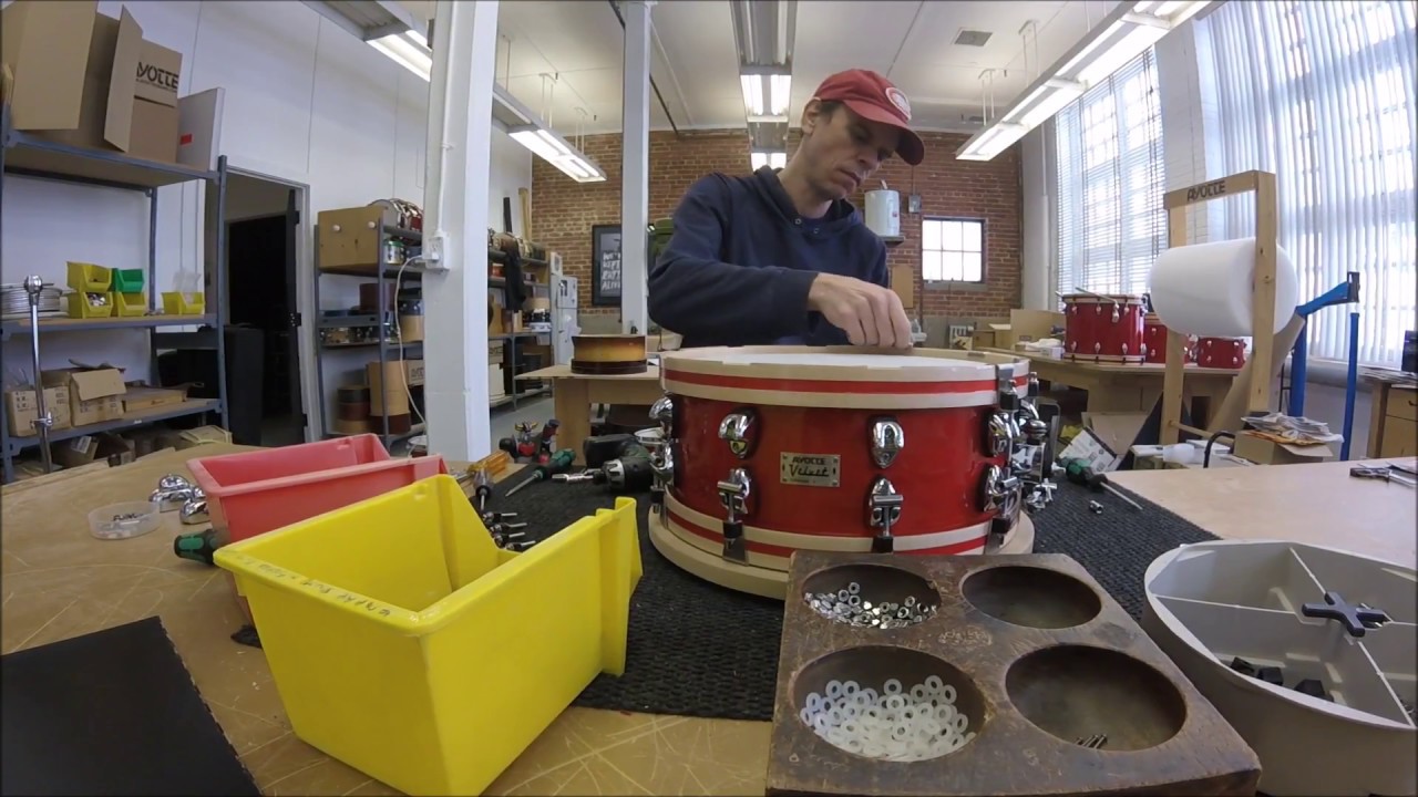 Ayotte Drums - 14 x 5.5 Velvet series snare drum assembly