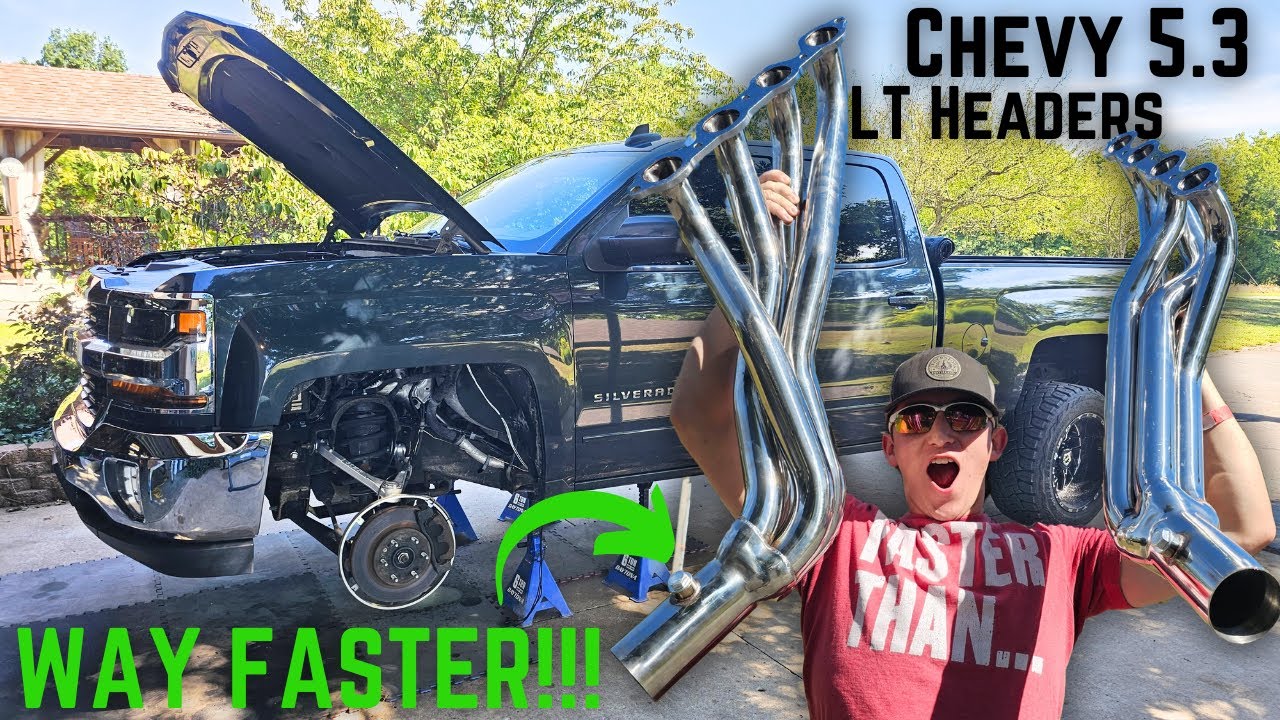 Installing CHEAP Long-Tube Headers on a 5.3 Chevy Silverado *IS IT WORTH IT???