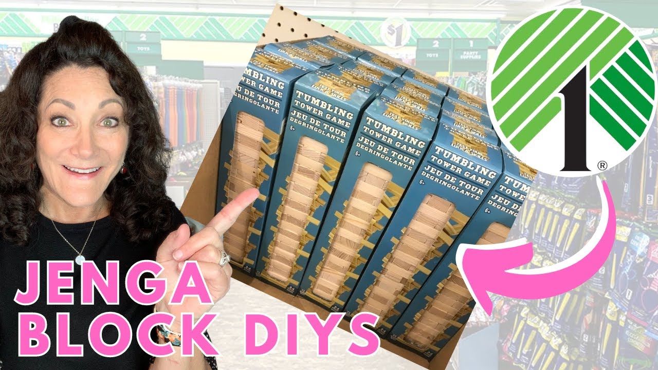 DOLLAR TREE DIYS Using Tumbling Tower JENGA Blocks
