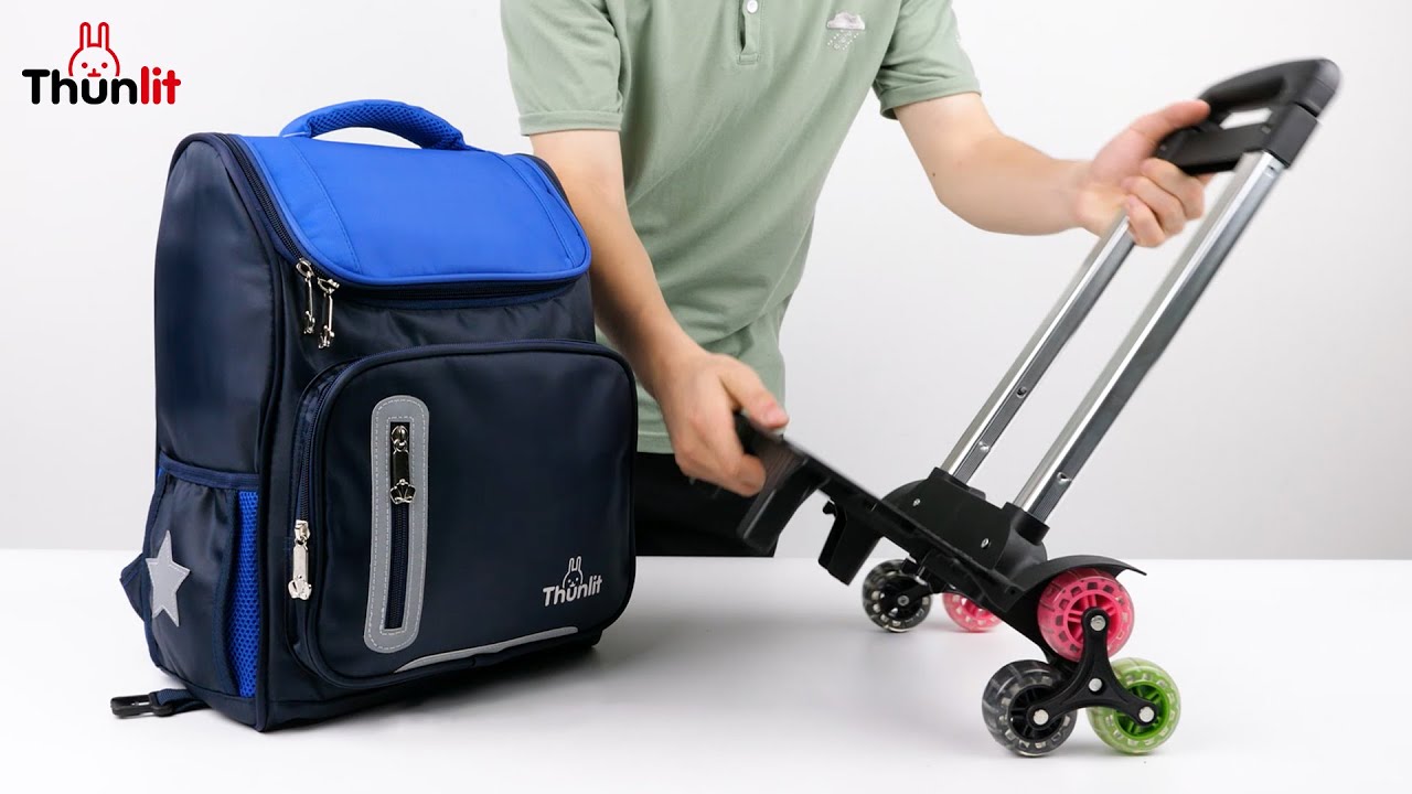 Thunlit Kids Rolling Backpack | Wheeled Backpacks for Students