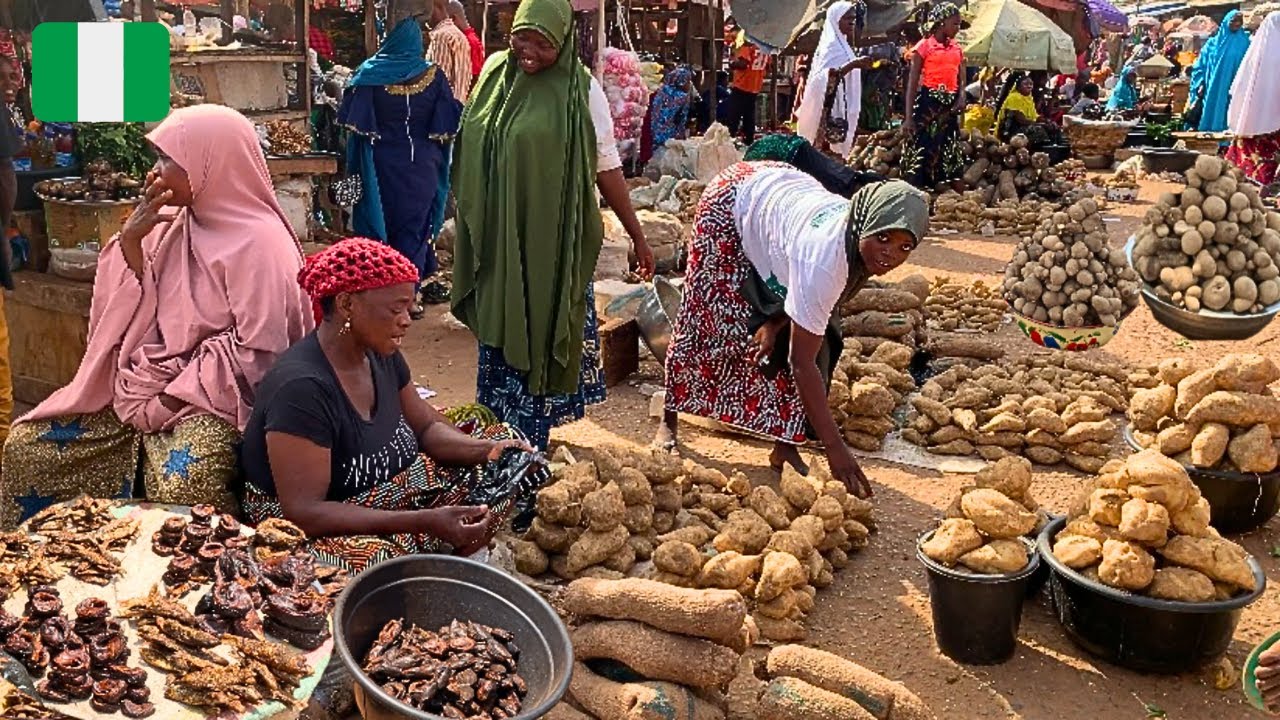 Largest Rural African Village Market Day in Assakio Nigeria 🇳🇬 West Africa
