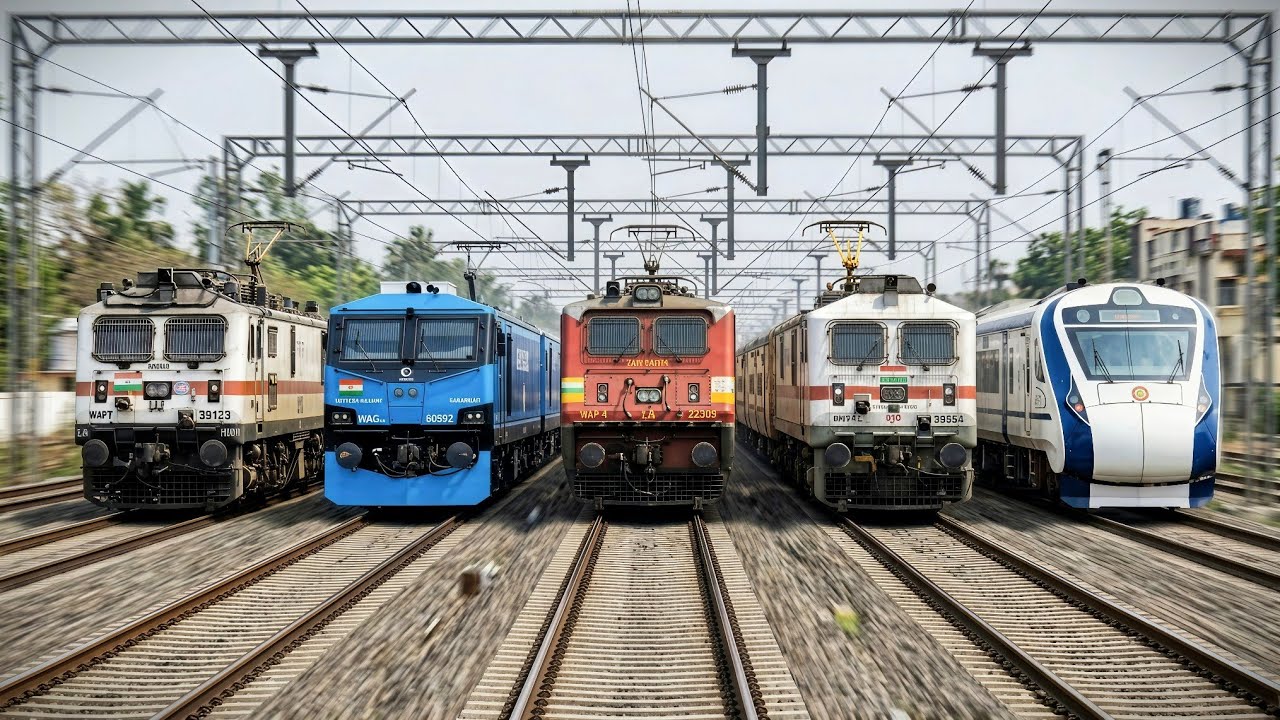 Indian Railway high speed trains crossing | High speed perfect crossing trains