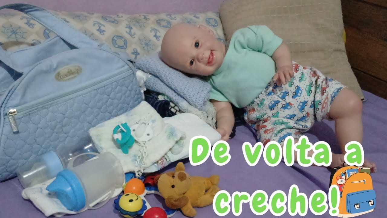 ARRUMANDO A BOLSA DE VOLTA A CRECHE DO MEU BEBÊ REBORN ANTHONY!📚🖍
