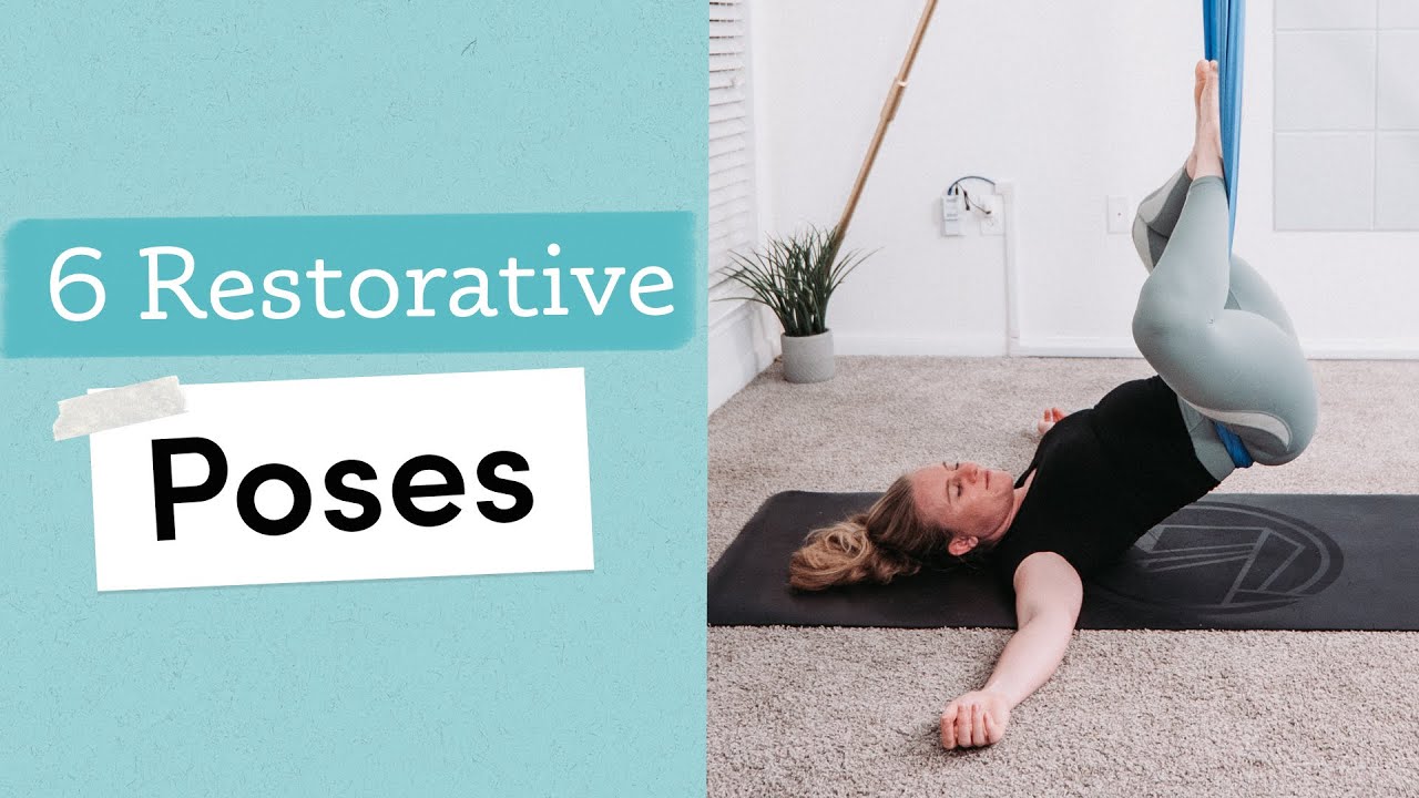 Aerial Yoga Low Hammock Class | 6 Restorative Poses to Relax the Body