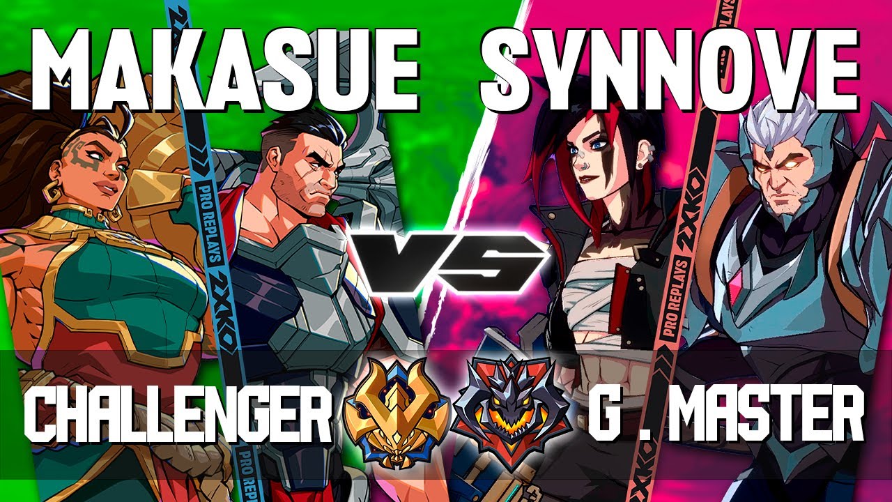 2XKO 🇯🇵 ▰ Makasue (Darius-Illaoi) vs SYNNOVE (Vi-Darius) ▰ 2XKO Pro level replays