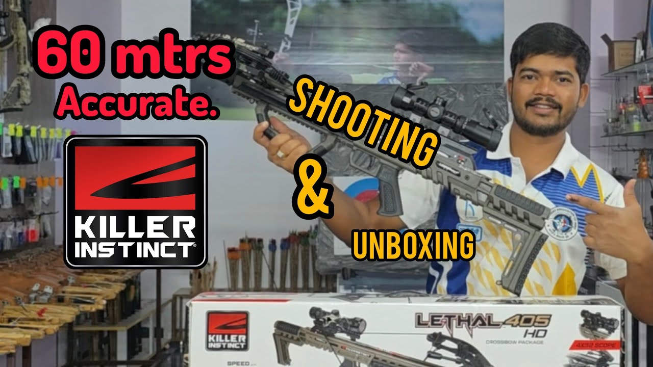 2025 killer instinct leathel HD -405 . Crossbow unboxing &  shooting 🔥 