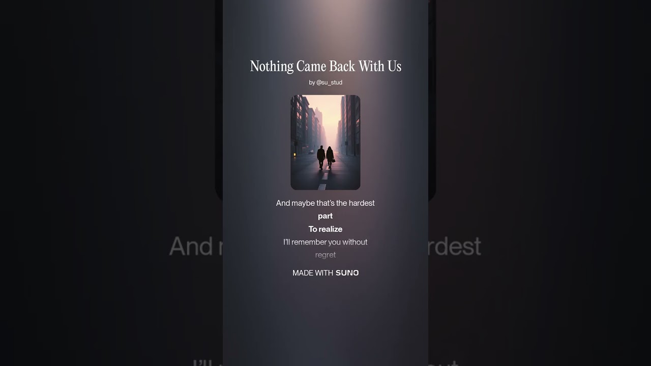 Nothing Came Back With Us