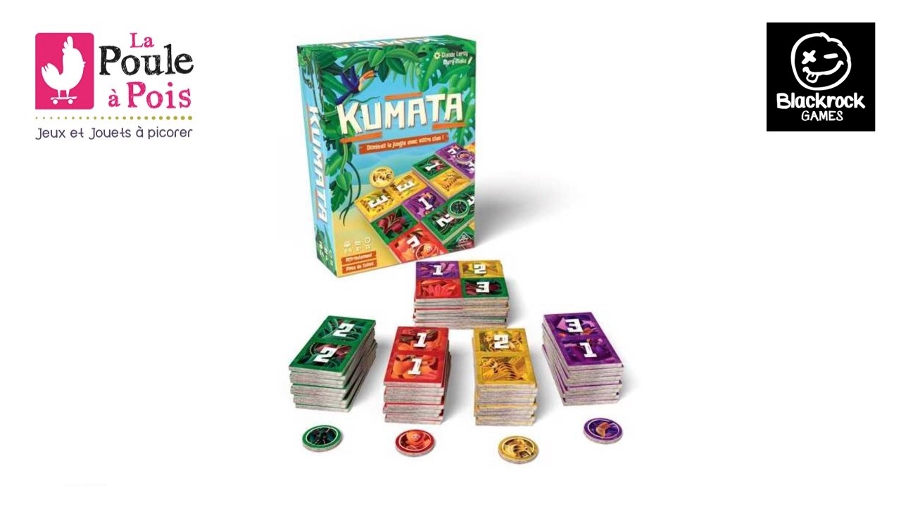 Kumata, un jeu de pose de tuiles pour jouer de 2 &agrave; 4 joueurs d&egrave;s 8 ans