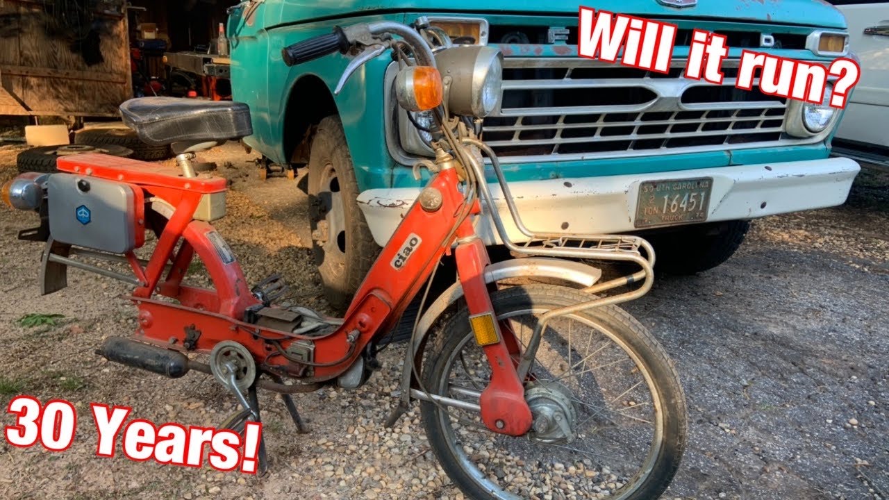 Estate Auction 1974 Vespa Piaggio Ciao: Will it run after Sitting for 30 Years?