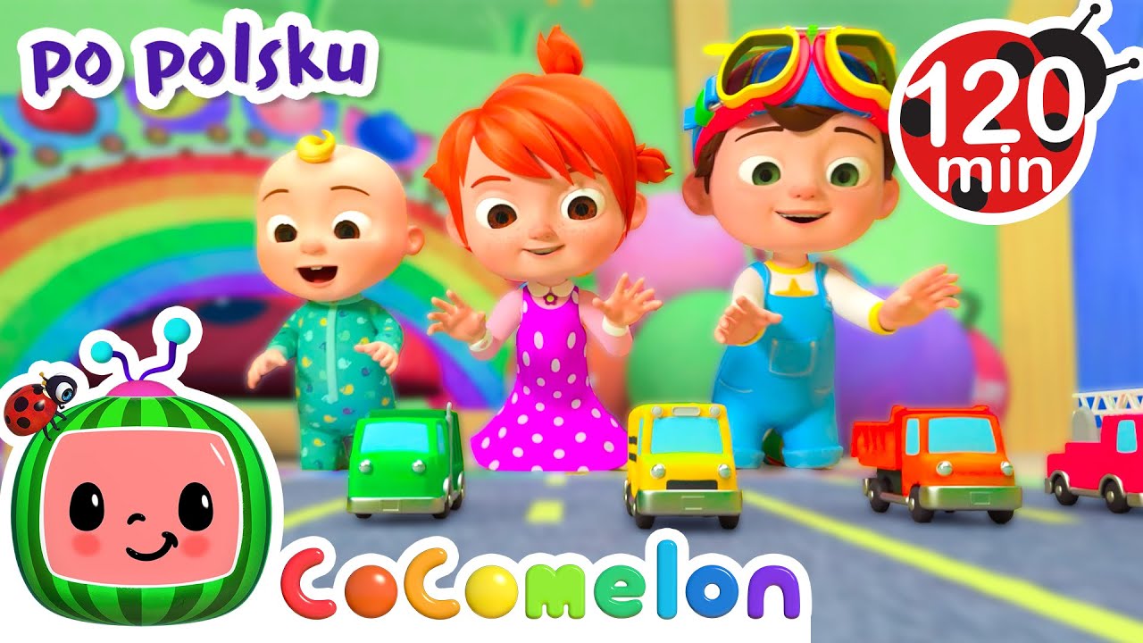 Jaki kolor ma samochód | CoComelon po polsku 🍉🎶 Piosenki dla dzieci