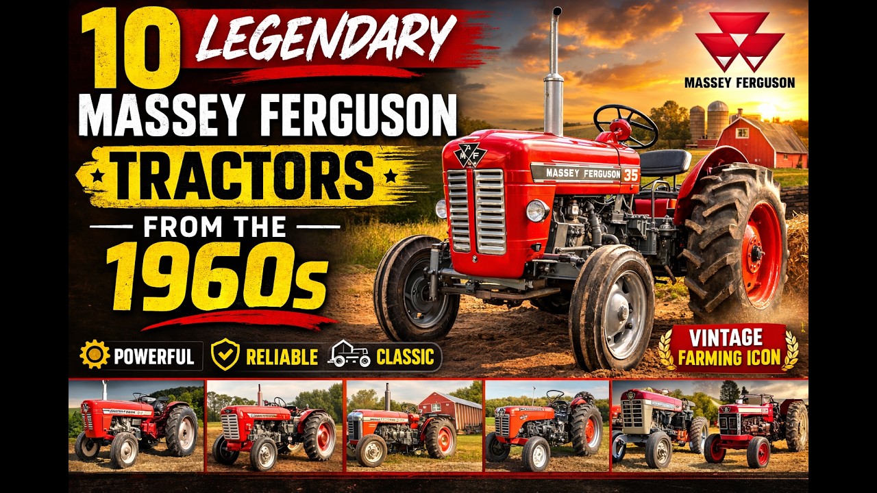 10 Legendary Massey Ferguson Tractors from the 1960s That Changed Farming” 🚜