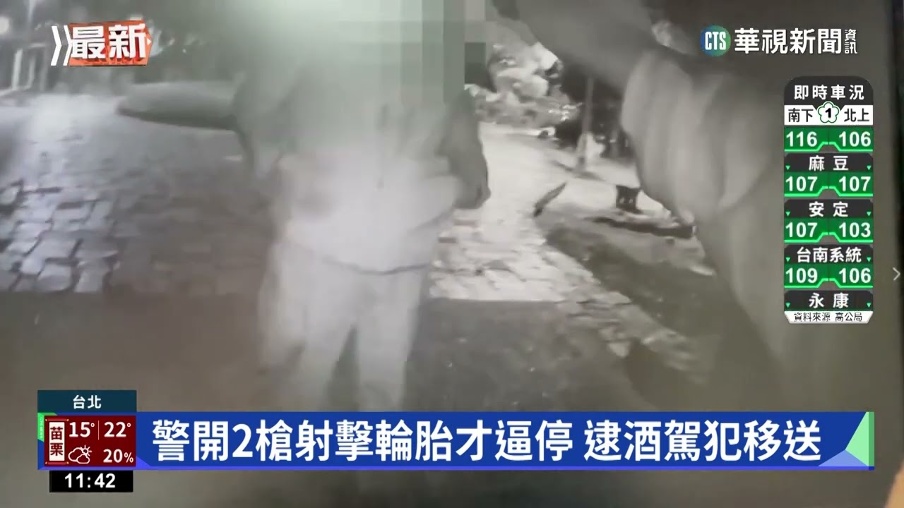 酒後車停路中呼呼大睡　警敲窗驚醒猛逃｜華視新聞 20230121