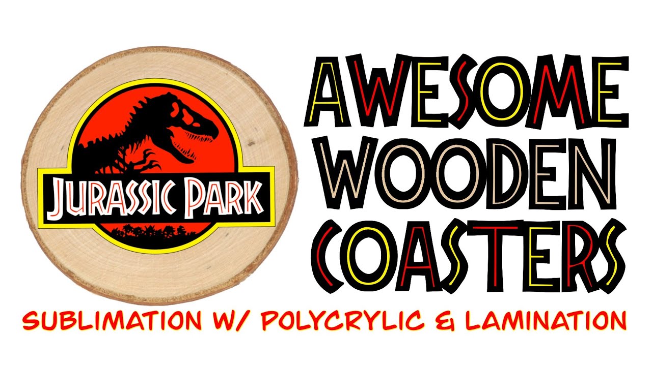 Sublimation on Wooden Coasters using Polycrylic AND Lamination Sheet, DIY Coasters