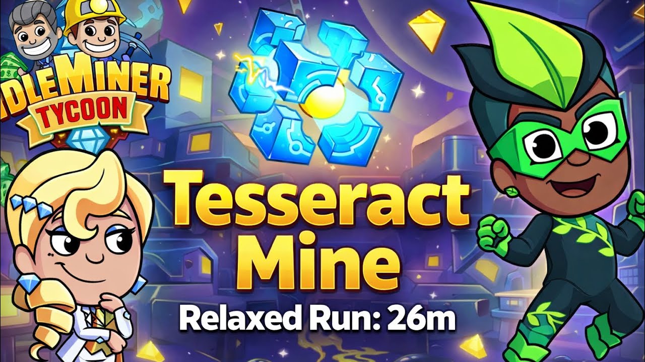 Idle Miner: Tesseract Mine - Relaxed Run 26m