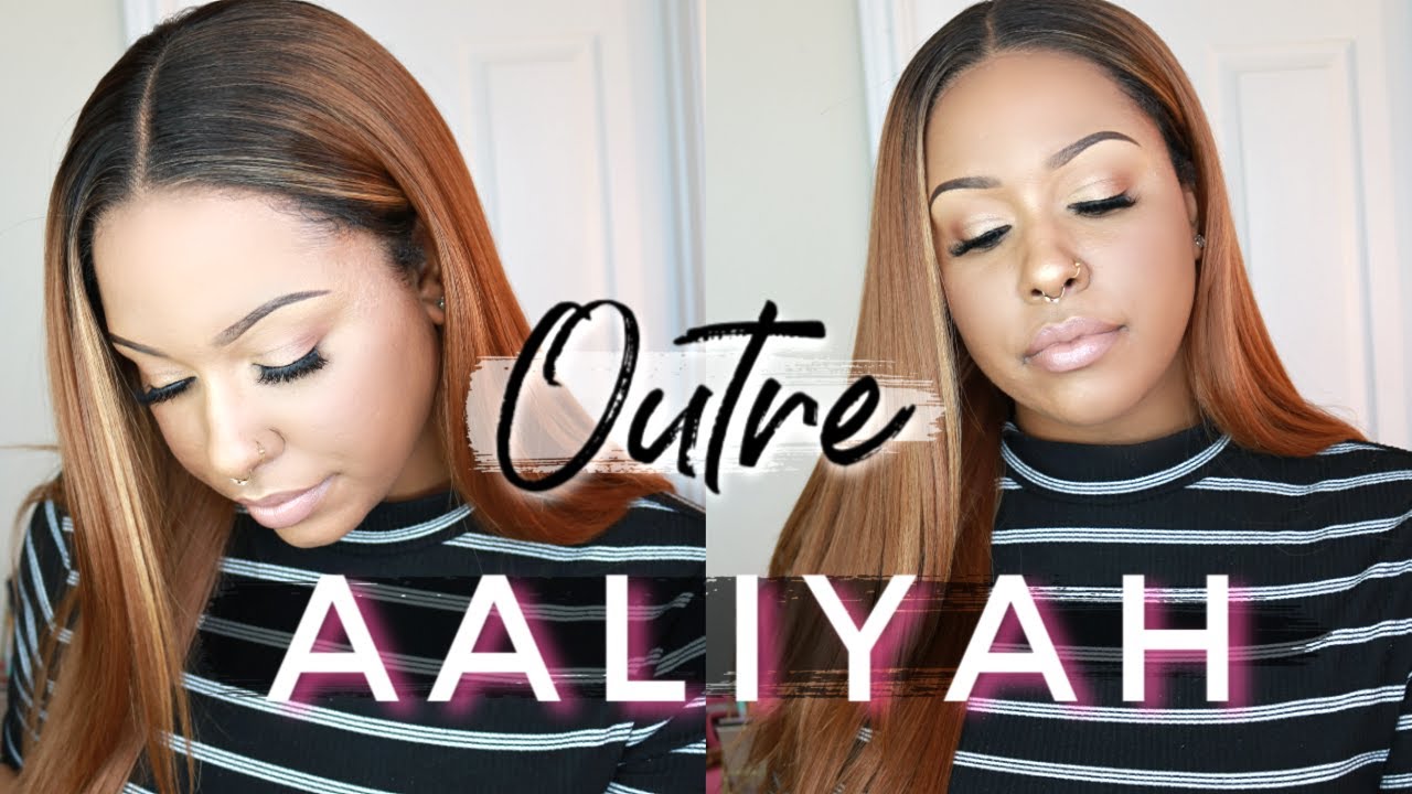 Under $50 | Outre Synthetic Melted Hairline Lace Front Wig- AALIYAH | TheHeartsandCake90
