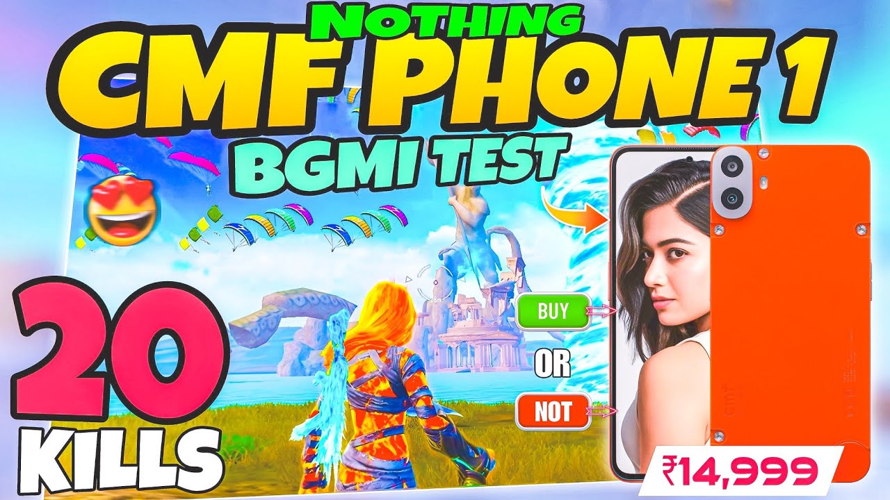 🔥NOTHING CMF Phone 1 5G BGMI ( Mode 3.3 ) Test on Fps Meter