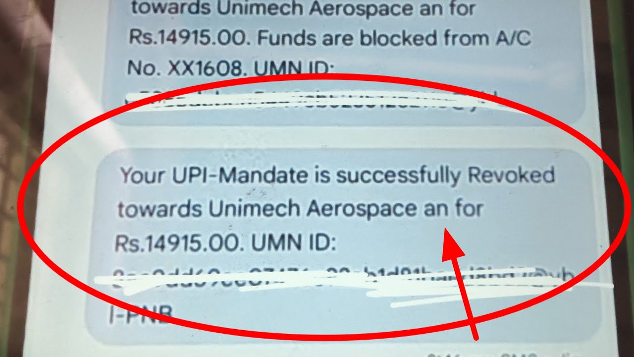 Your Upi Mandate Is Successfully Revoked | Your Upi Mandate Is Successfully Revoked Meaning