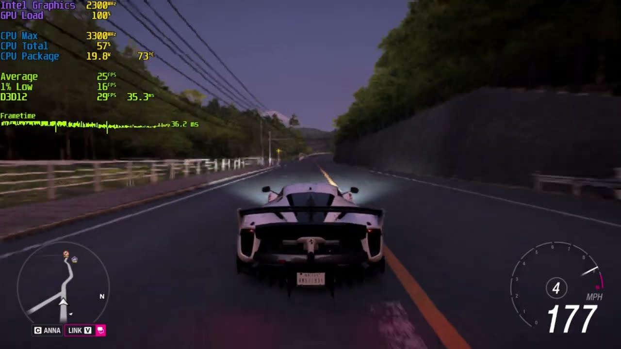 Forza Horizon 6 on Intel Core 3 304 