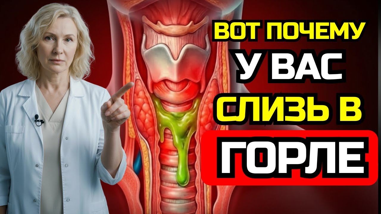 Хроническая мокрота, которая НЕ проходит? Это причина №1 у пожилых людей (натуральное решение)