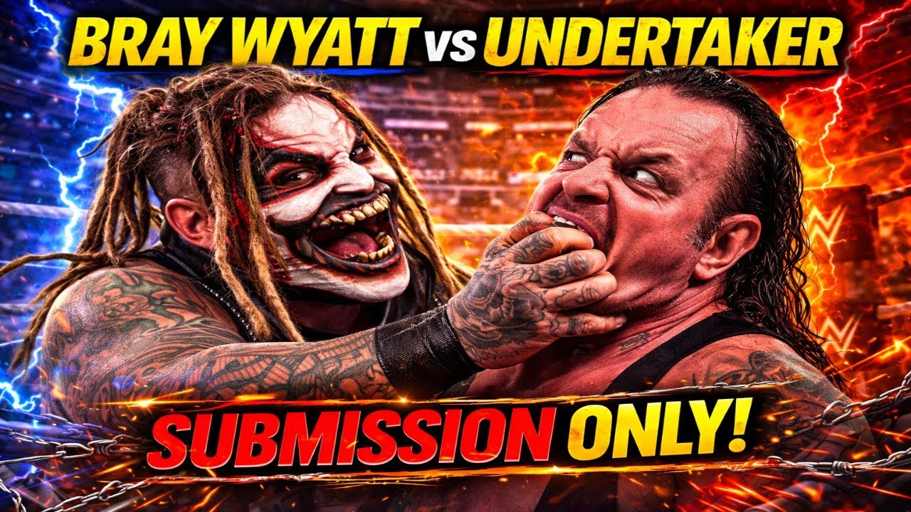 Undertaker vs Bray wyatt – Submission Only Match! Who Taps Out? 😱
