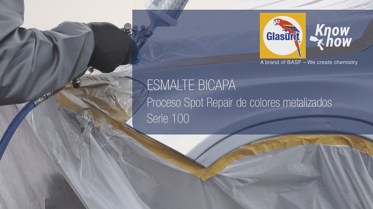 ESMALTE BICAPA - Proceso Spot Repair de colores metalizados Serie 100