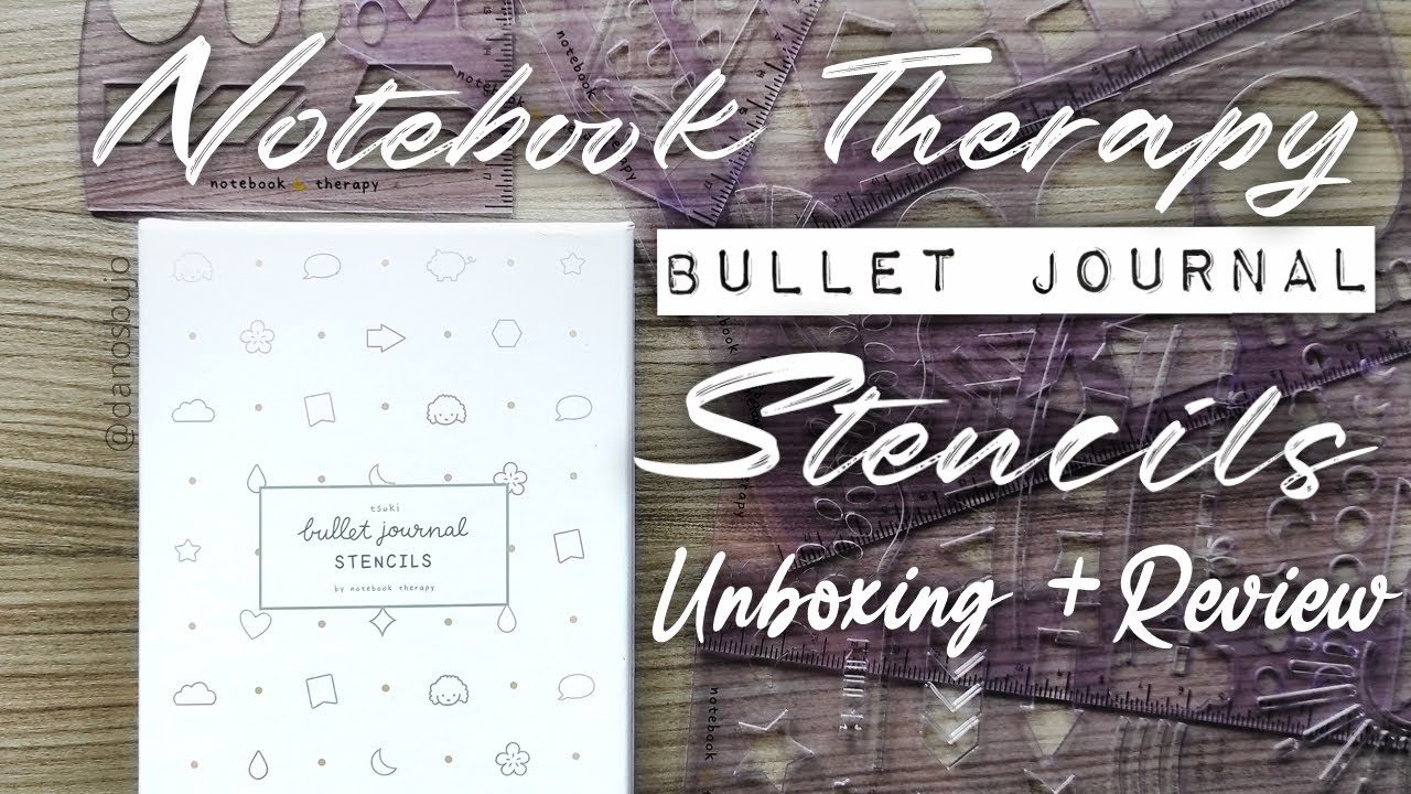 ✨Notebook Therapy Tsuki Bullet Journal Stencils ОБЗОР + РАСПАКОВКА + СОВЕТЫ ✨| Буджо Дано