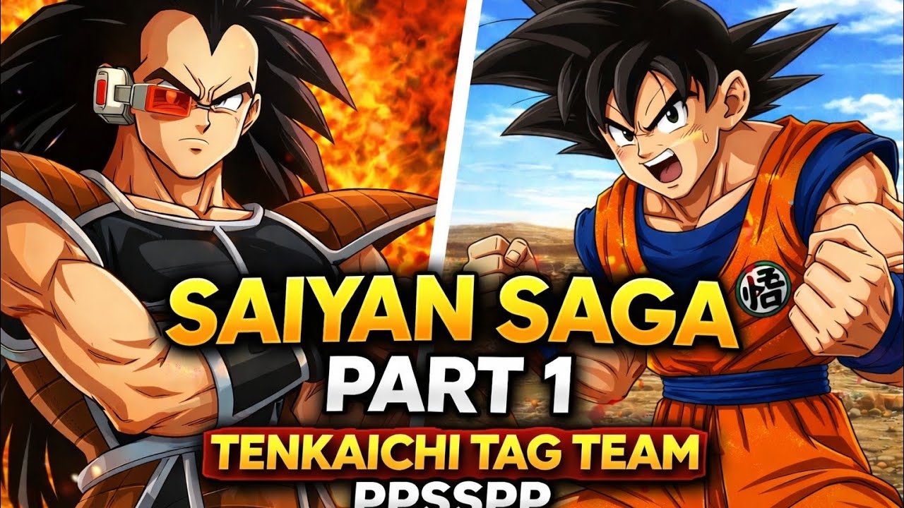 Saiyan Saga Part 1 | Dragon Ball Z Tenkaichi Tag Team PPSSPP Gameplay
