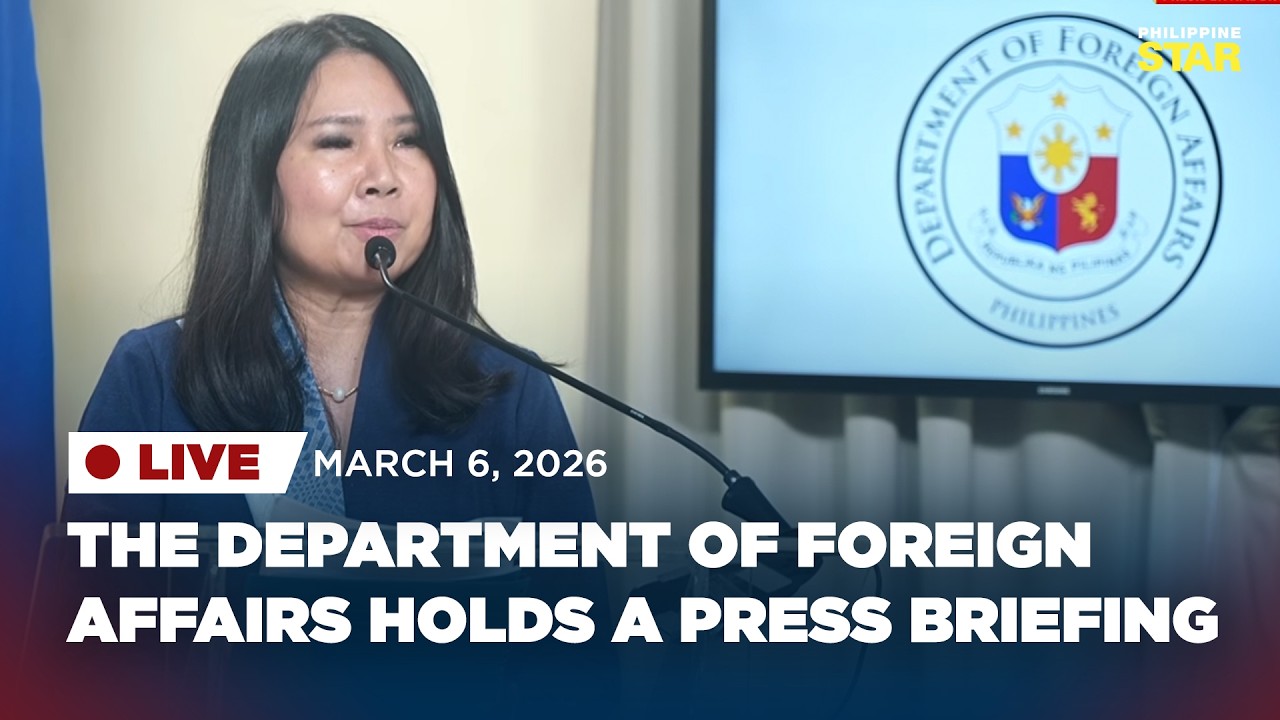 LIVESTREAM: DFA Press Briefing (March 6, 2026)