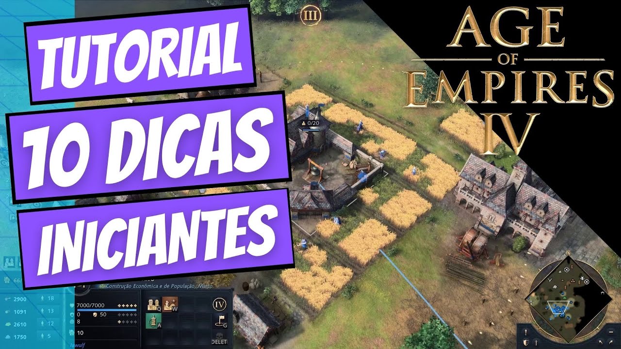 Age of Empires 4: 10 Dicas para Iniciantes (Tutorial de Gameplay Comentado em Portugu&ecirc;s PT BR)